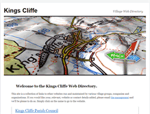 Tablet Screenshot of kingscliffe.net